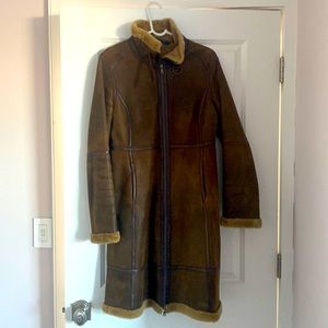 Original Andrew Marc brown Shearling coat